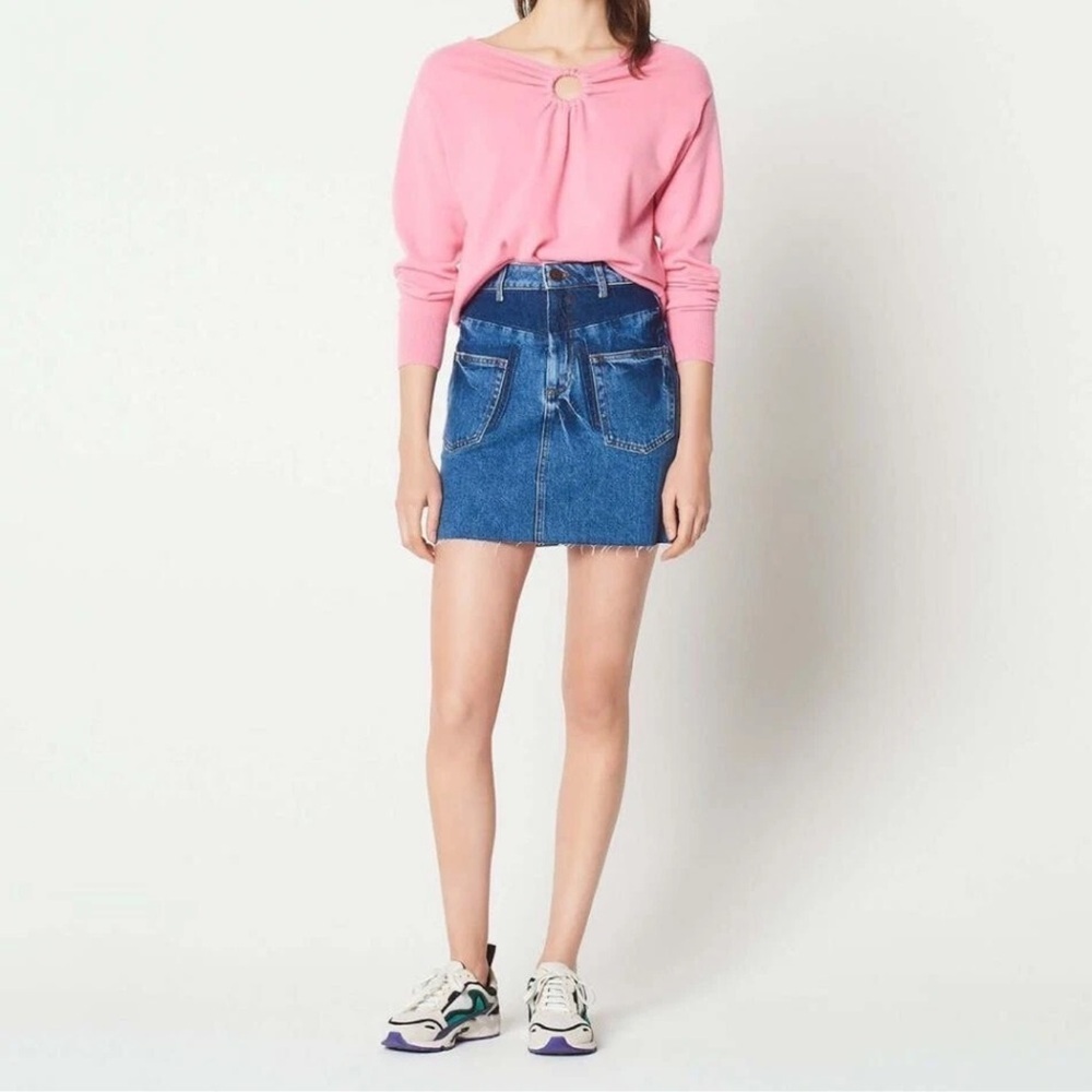Sandro Paris Jeans Skirt Size S
